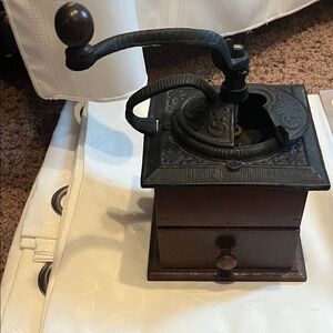 Enesco Black and Brown Coffee Grinder